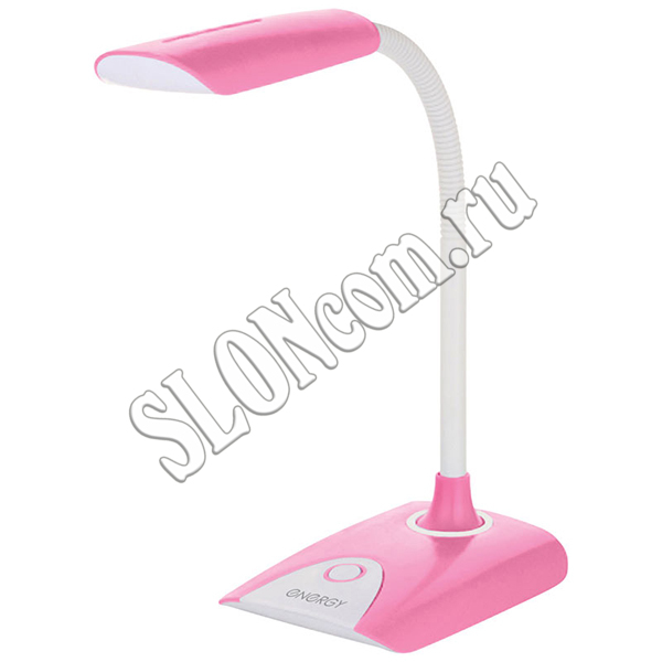 Лампа электрическая настольная ENERGY бело-розовая, EN-LED22 - Фото