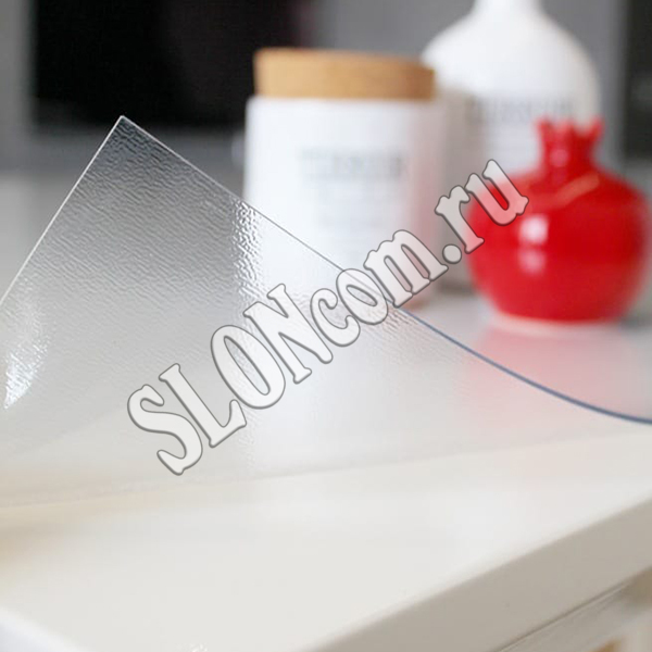 Гибкое стекло рифленое 0,8х20 м, толщина 0,8 мм