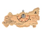 Термометр Карта России 22х11х2,5 см, Банные штучки