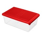 Контейнер для продуктов Asti, прямоугольный, 1,05 л (красный)