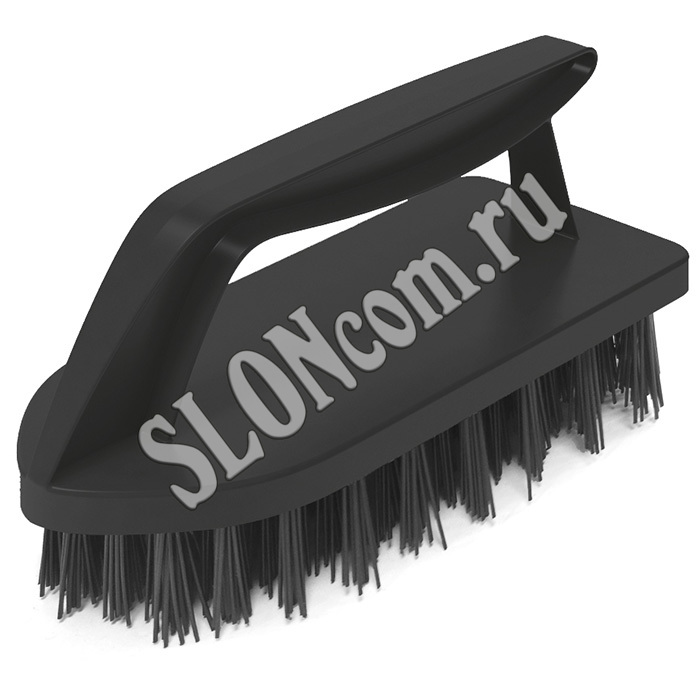 Щетка-утюжок Etna Black, для сильных загрязнений, L135 мм (черный) - Фото