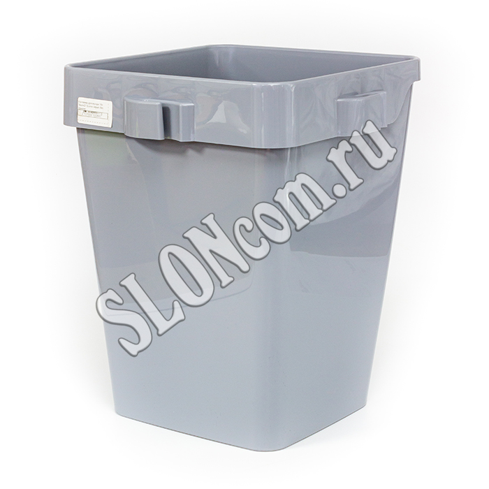 Контейнер для мусора BiomiQ 18 л, (без крышки) серый, Ecorso - Фото