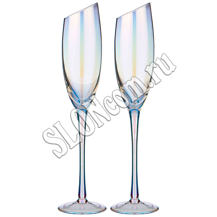 Набор бокалов для шампанского из 2-х штук Daisy Rainbow 180 мл - Фото