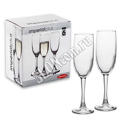 Набор бокалов Imperial Plus 6 шт, 155 мл (шампанское) - Фото