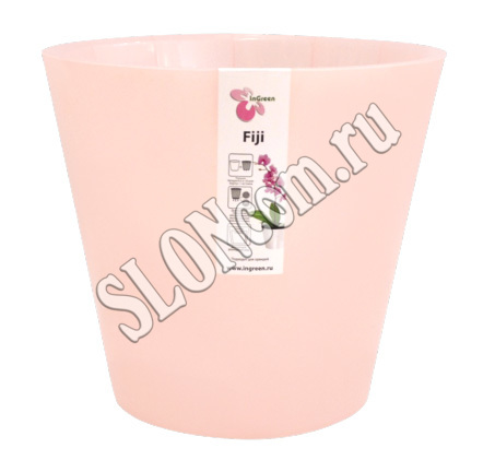 Горшок для цветов Фиджи Орхид D 230 мм/5 л розовый перламутр - Фото