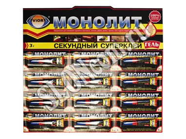 Суперклей-гель секундный Aviora Монолит 3 г. - Фото