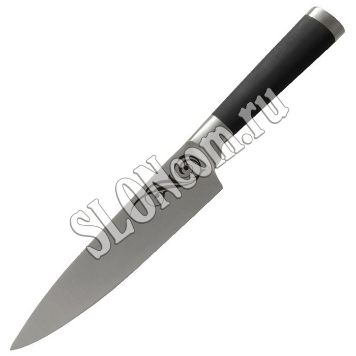 Нож MAL-01RS (поварской) с прорезиненной ручкой - Фото