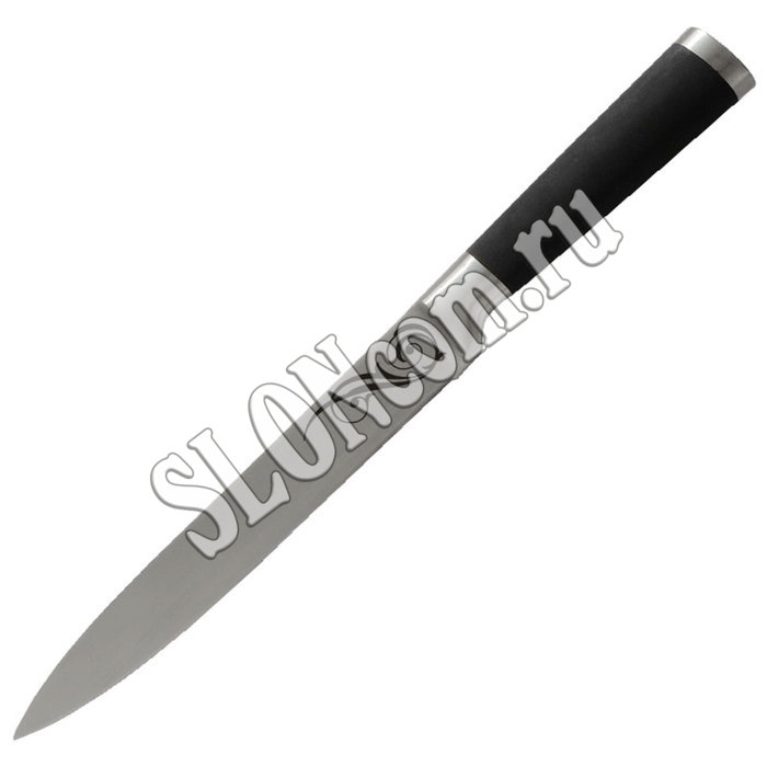 Нож MAL-02RS (разделочный) с прорезиненной  ручкой - Фото
