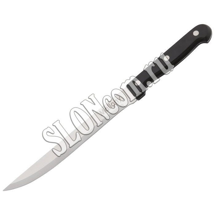 Нож разделочный малый из нержавеющей  стали, ручка бакелит, модель MAL-06B - Фото