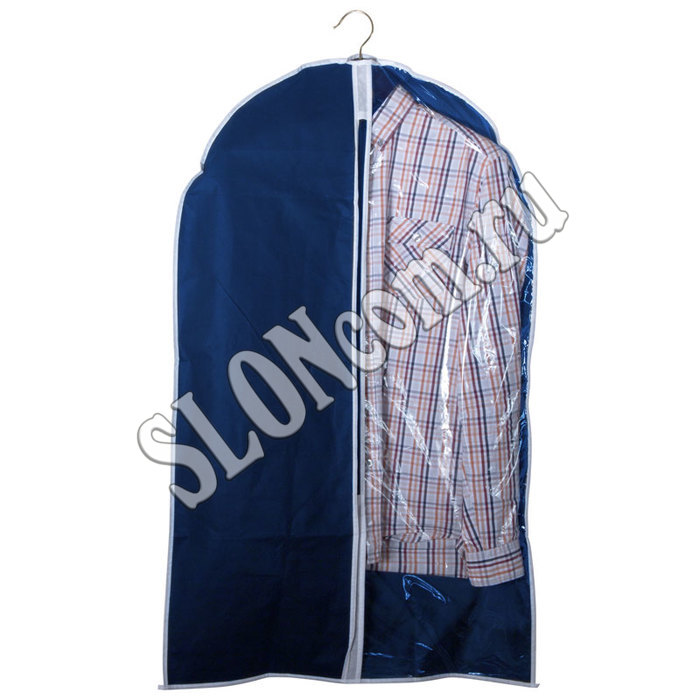 Чехол для одежды подвесной GCN-60*100, нетканка, размер: 60*100см, синий - Фото