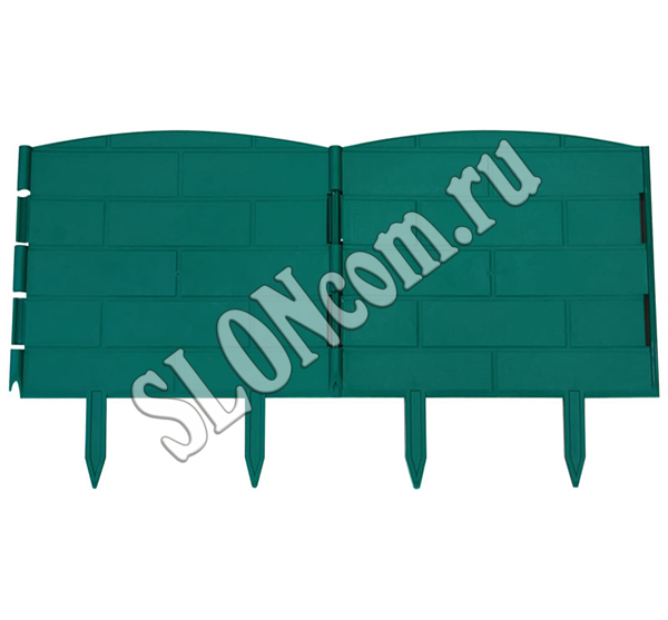 Забор-бордюр для клумб и грядок L 1,2 м, H 22 см, КД-20/1 - Фото