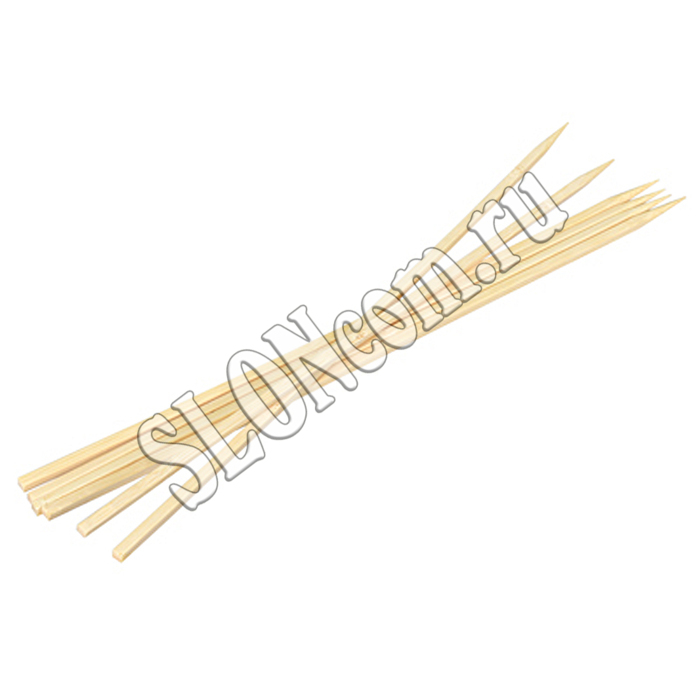 Шампуры бамбуковые 40x0,6x0,6 см, КВАДРАТНЫЕ, 6 штук в ПВХ уп.  BOYSCOUT - Фото