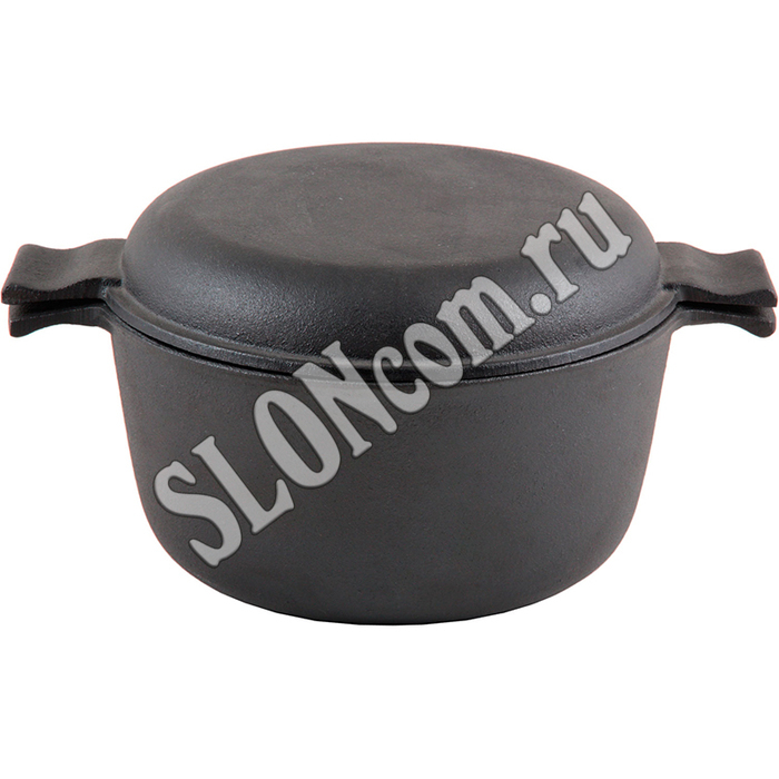 Кастрюля чугунная с крышкой-сковородкой CC-20/30, диаметр 20 см, 3 л