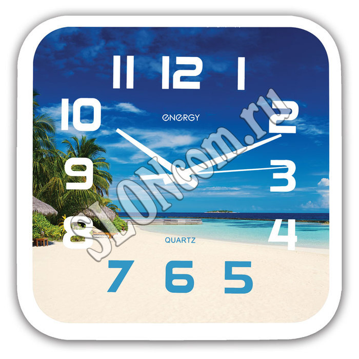 Часы настенные кварцевые Energy ЕС-99 Пляж - Фото