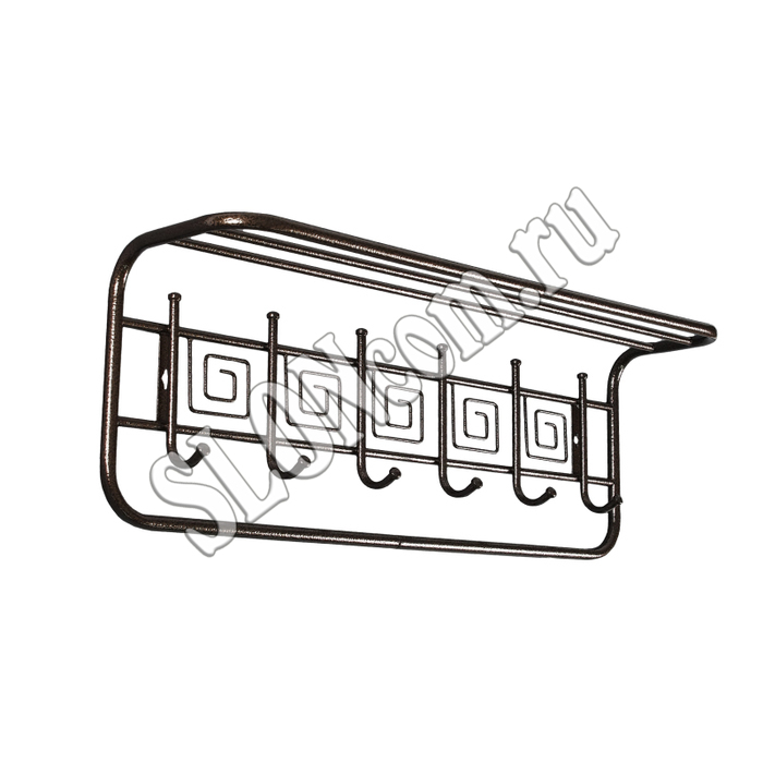 Вешалка ажур с полкой 60 см