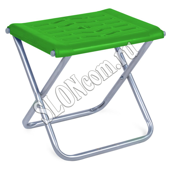 Стул складной пластиковый сиденье зеленый - фото