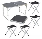 Комплект Пикник (стол и 4 стула), черный, CHO-150-E