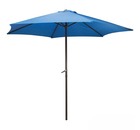 Зонт садовый синий, купол 270 см (6 спиц), GU-01