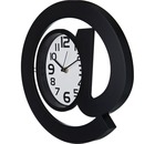 Часы настенные кварцевые Собачка D 30 см, черный