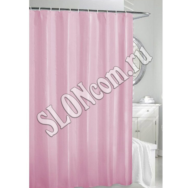 Штора для ванной 180х180 см розовая - Фото
