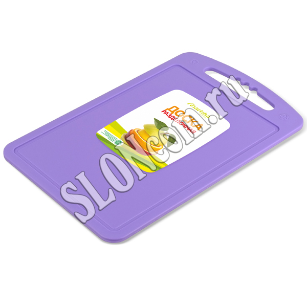 Доска разделочная малая 15x24 см, фиолетовая, С51ФИЛ - Фото