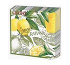 Салфетки бумажные 3 сл, 33 см, 20 л, Лимонный сад