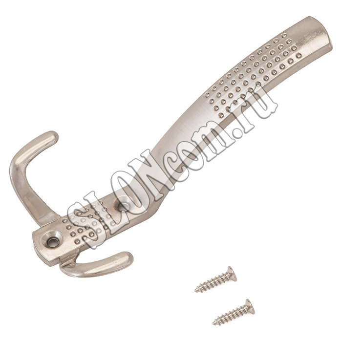 Крючок-вешалка матовый никель, 212 A SN, Европакет Стандарт - Фото