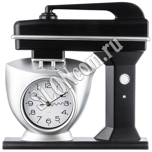 Часы настенные кварцевые Chef kitchen 39 см черный, 220-361 - Фото