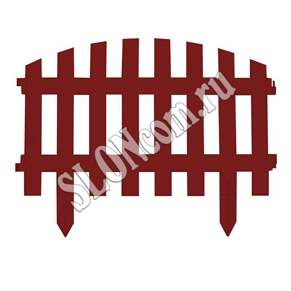 Забор декоративный Renessans терракот (5 секций), 2,25 м - Фото