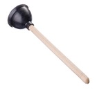 Вантуз черный деревянная ручка 42 см, Домашний Сундук, ДС-299