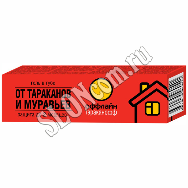 Гель от тараканов и муравьев туба 20  г, Тараканофф оффлайн - Фото