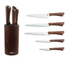 Набор ножей 6 предметов с подставкой, WR-7364