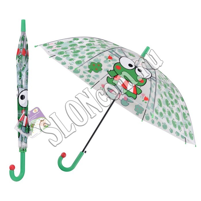 Зонт детский Лягушонок полуавтомат D 80 см FX24-45 - Фото