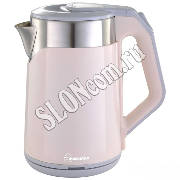 Чайник Homestar 1,8 л стальной розовый, HS-1019 - Фото