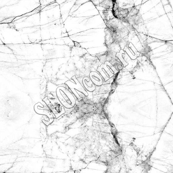 Пленка самоклеящаяся 0,45х2 м, мрамор серо-белый - Фото