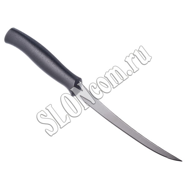 Нож для томатов Athus черная ручка, Tramontina 23088/005 - Фото