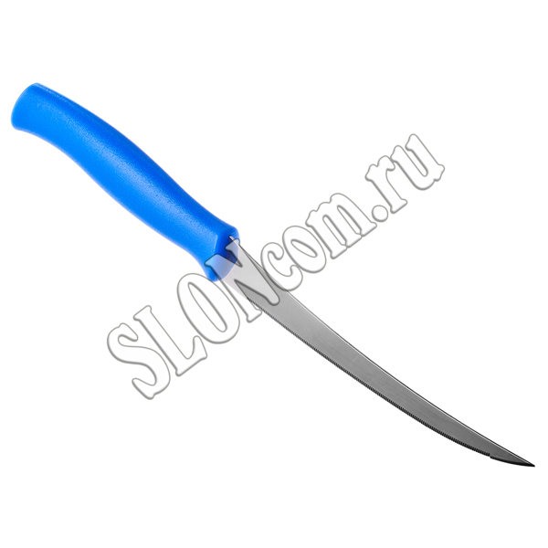 Нож для томатов Athus синяя ручка, Tramontina 23088/015 - Фото
