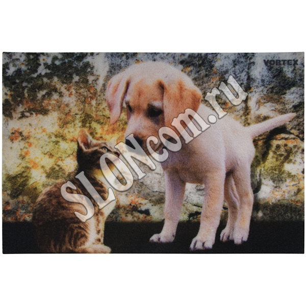 Коврик влаговпитывающий Котенок и щенок 40*60 см, Samba, Vortex - Фото