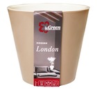 Горшок для цветов London 160 мм, 1,6 л, молочный шоколад