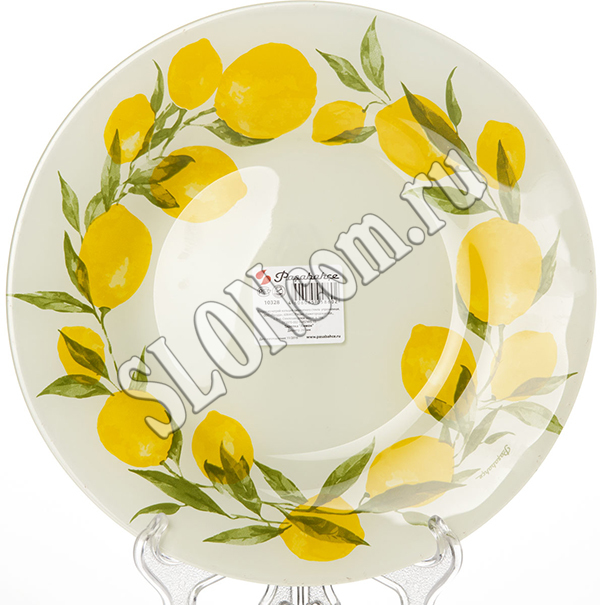 Тарелка обеденная Lemon 26 см Pasabahce (12 шт. в упаковке) - Фото