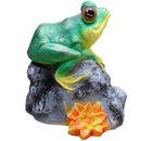 Фигурка садовая Лягушка на камне 20х17х24 см