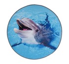 Коврик влаговпитывающий Velur SPA, круглый, Дельфин, d 60 см, Vortex