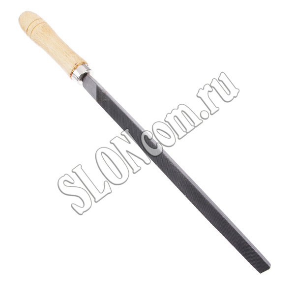 Напильник с деревянной ручкой трехгранный 200 мм, №2, Ермак - Фото