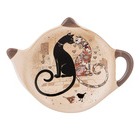 Подставка под чайные пакетики Парижские коты, 12х9,5х1,5 см, 358-1738