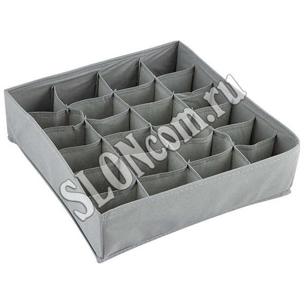 Коробка для хранения 24 ячейки, серый - Фото