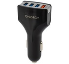 Устройство автомобильное зарядное Energy 4 USB, чёрный, ET-17A