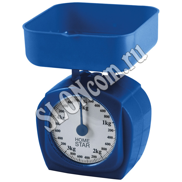 Весы кухонные механические Homestar 5 кг, синие, HS-3005М - Фото