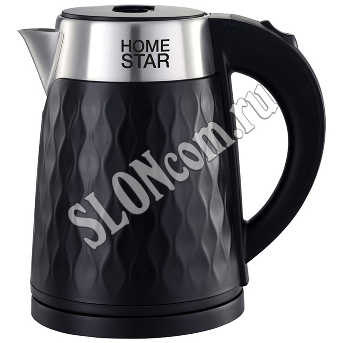 Чайник Homestar HS-1021 1,7 л. черный, двойной корпус - Фото