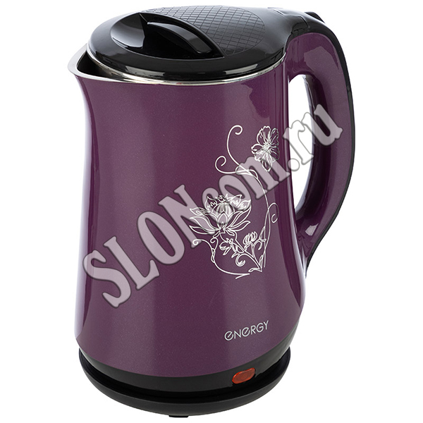 Чайник Energy 1,8 л, фиолетовый, двойной корпус, E-265 - Фото