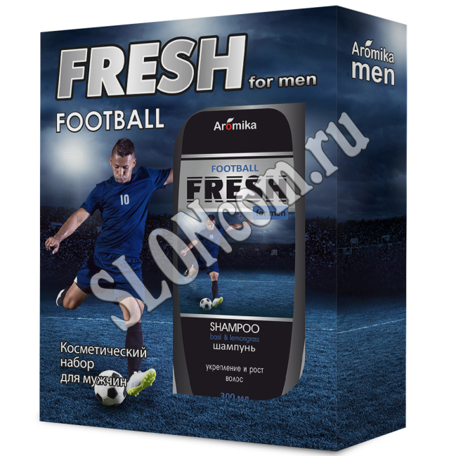 Подарочный набор FRESH FOOTBALL (шампунь 300 мл + гель-душ 300 мл), для мужчин - Фото